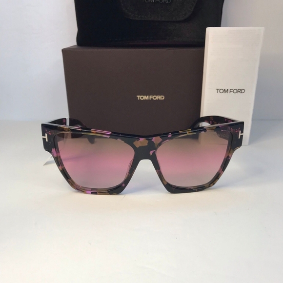 New - 💯 Original TOM FORD Acetate Dove Sunglasses TF942 Tortoise - Picture 3 of 13